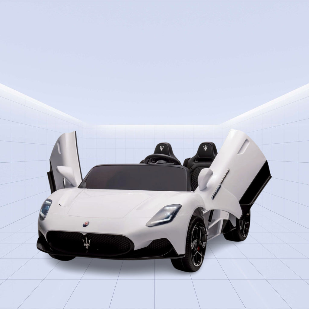 24V "Official Licensed Maserati  Electric Ride-On – Power, Style, and Fun Combined" (WHITE)