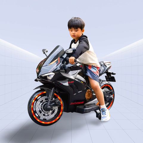 12V Durable and Thrilling Kids Electric Bike – A Must-Have Toy (BLACK)