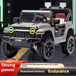 12V Mini Off-Roader: Kids 12V Electric Jeep with Remote Control (SILVER)