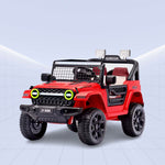 12V Mini Off-Roader: Kids 12V Electric Jeep with Remote Control (RED)