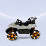 12V Rule the Roads! 12V Kids' Electric Off-Road Car with 4WD Power (GREY)