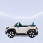 12V "Futuristic Mini Aceman  Ride-On Car with LED & Music!"(WHITE)