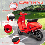 "Mini Vespa Ride in Classic Style!" Vintage Scooter – The Ultimate Stylish Ride!"(RED)