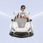 Sleek & Sporty Kids’ Car – Drive Like a Champion! (WHITE)