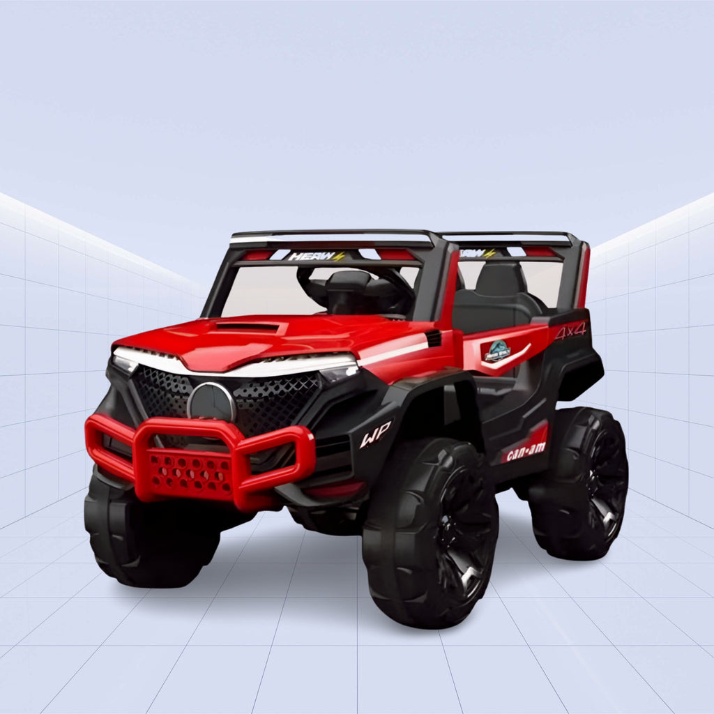 "Wild Explorer 4x4 Ride-On Jeep – Fun for Every Young Adventurer!"(RED)