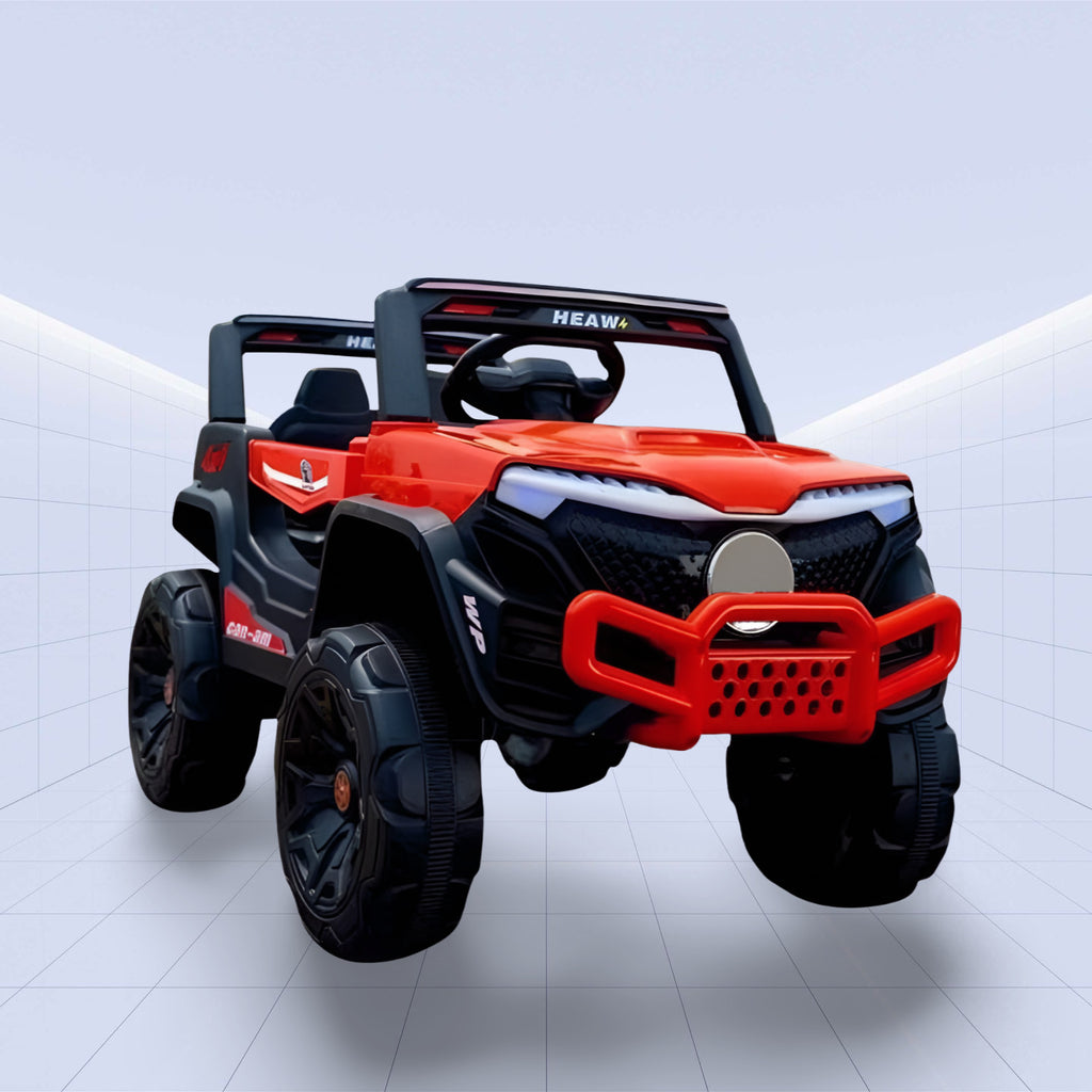 "Wild Explorer 4x4 Ride-On Jeep – Fun for Every Young Adventurer!"(RED)