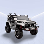 "Off-Road Beast – Kids 4x4 Jeep with Massive Wheels & LED" (WHITE)