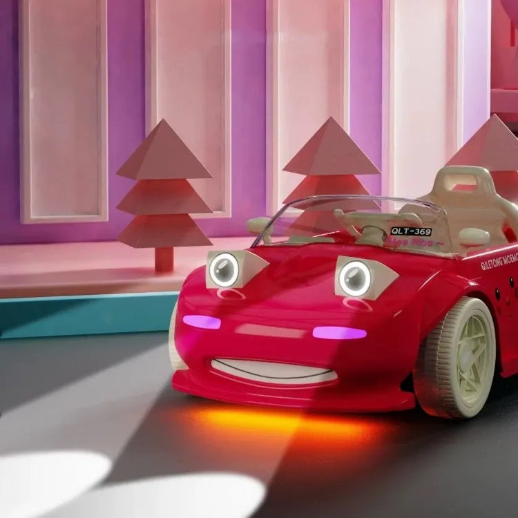 Cartoon-Themed Electric Ride-On Car – Fun, Stylish & Safe! (RED)