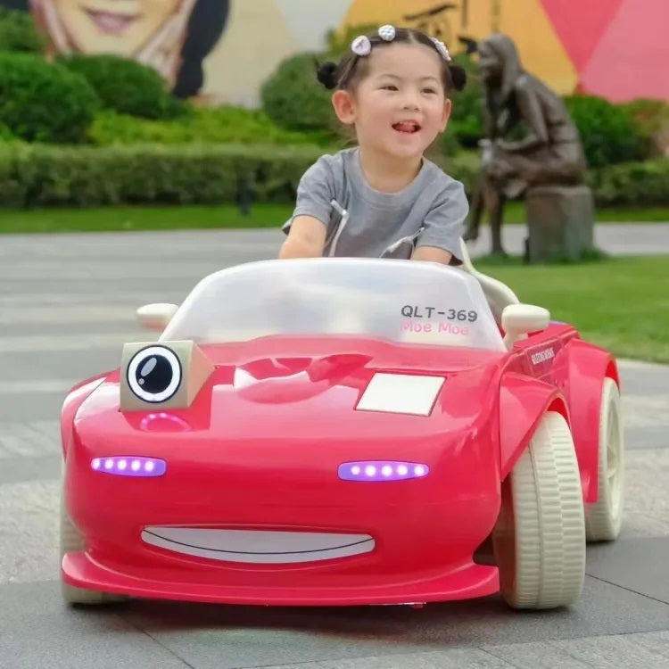 Cartoon-Themed Electric Ride-On Car – Fun, Stylish & Safe! (RED)