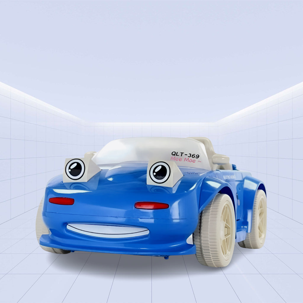 Cartoon-Themed Electric Ride-On Car – Fun, Stylish & Safe! (BLUE)