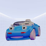 Cartoon-Themed Electric Ride-On Car – Fun, Stylish & Safe! (BLUE)