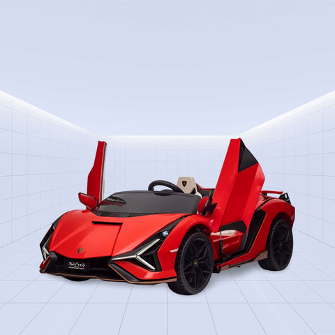 Licensed Lamborghini Sian Kids Electric Ride-On Car – Ultimate Supercar Experience (RED)