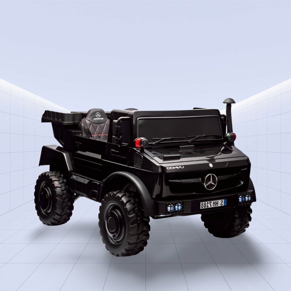 Official Mercedes-Benz Licensed Unimog Ride-On for Kids (BLACK)