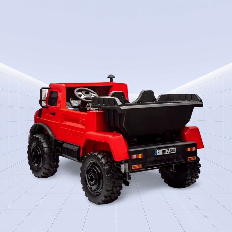 Official Mercedes-Benz Licensed Unimog Ride-On for Kids (RED)