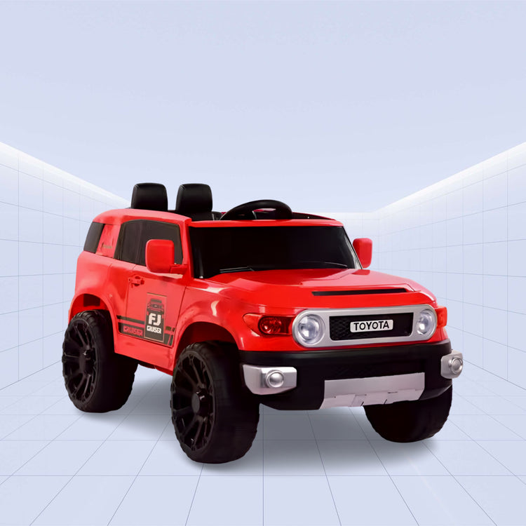 Powerful 12V Ride-On Car for Kids - Toyota FJ Cruiser with Music System (RED)