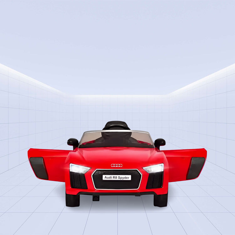 Sporty Kids Ride-On Car: Audi R8 Spyder with Remote Control 12V (RED)