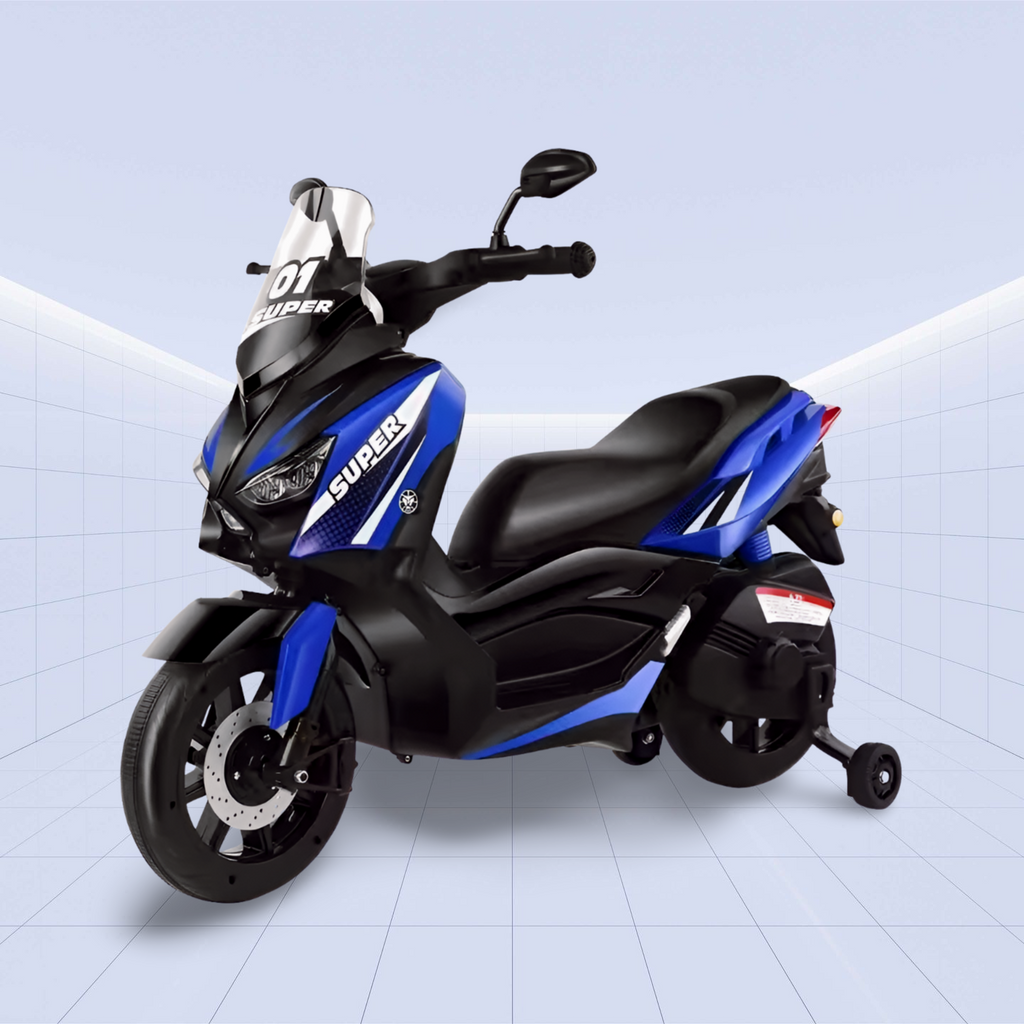 Little Bikers, Big Smiles: The Perfect Ride-On Motorcycle (Blue)