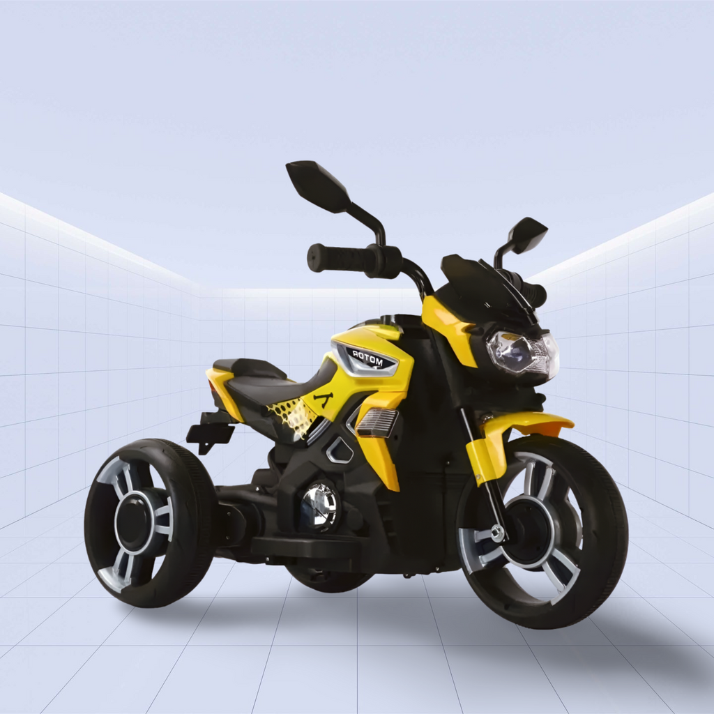 Rev Up the Adventure: High-Speed Electric Motorcycle for Kids (Yellow)