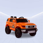 Powerful 12V Ride-On Car for Kids - Toyota FJ Cruiser with Music System (ORANGE)