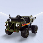 "PowerRide 797N: The Ultimate Adventure Dump Truck for Kids"RIDE ON TOY 12V (ARMY GREEN)