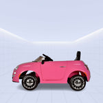 "Fiat 500 Licensed Ride-On Car – Stylish and Fun for Kids 12V (PINK)