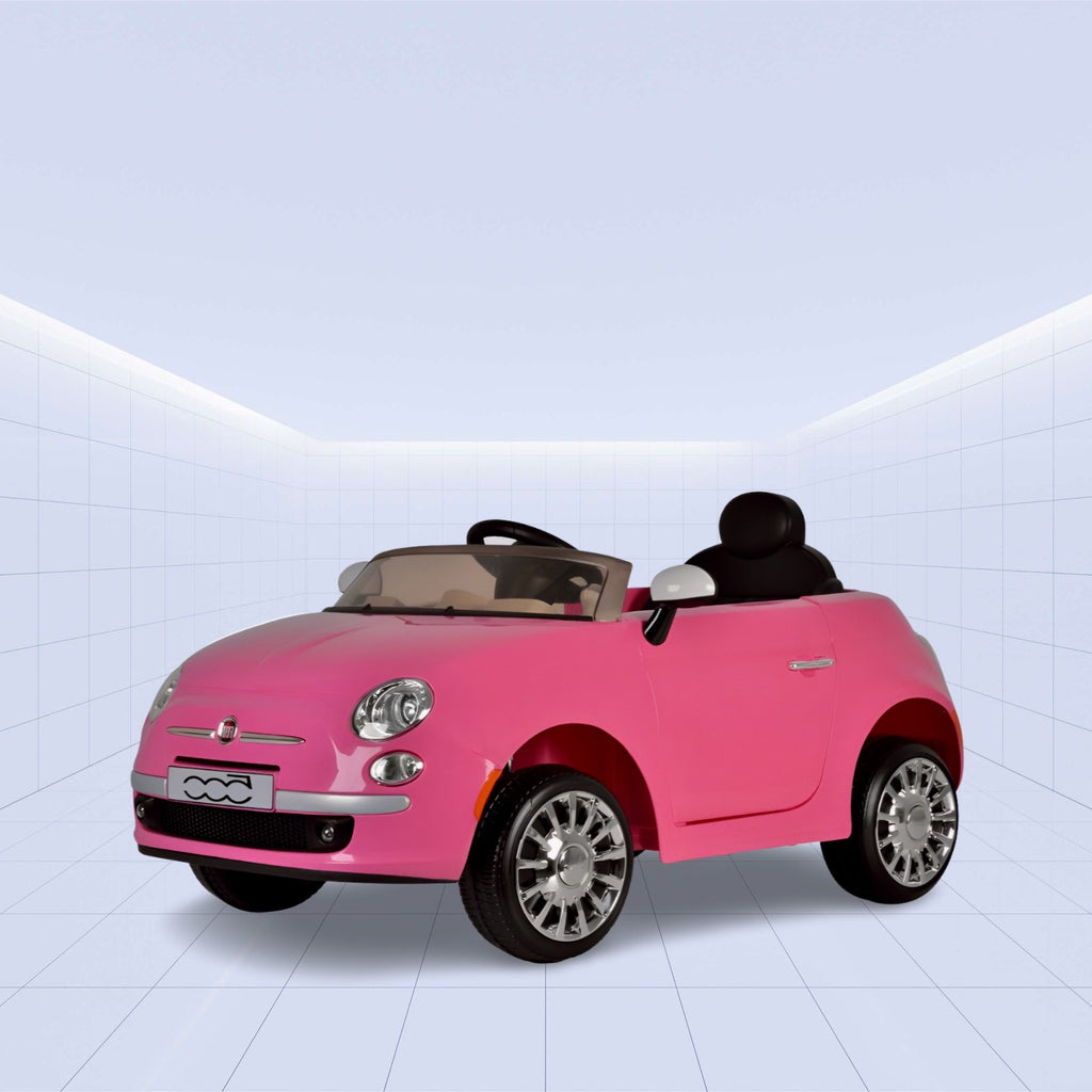 "Fiat 500 Licensed Ride-On Car – Stylish and Fun for Kids 12V (PINK)