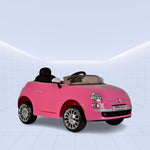 "Fiat 500 Licensed Ride-On Car – Stylish and Fun for Kids 12V (PINK)