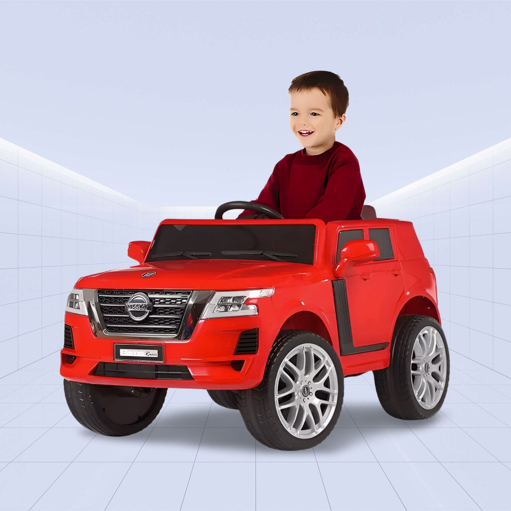 Luxury Ride-On Car for Kids –Patrol SUV with Dual Control and MP3 Player (RED)