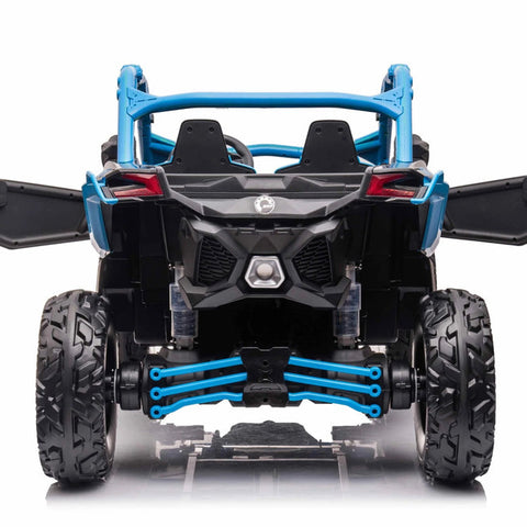 12V Can~Am Maverick 2 Seater Kids Ride on Buggy with Leather Seat with RC Control