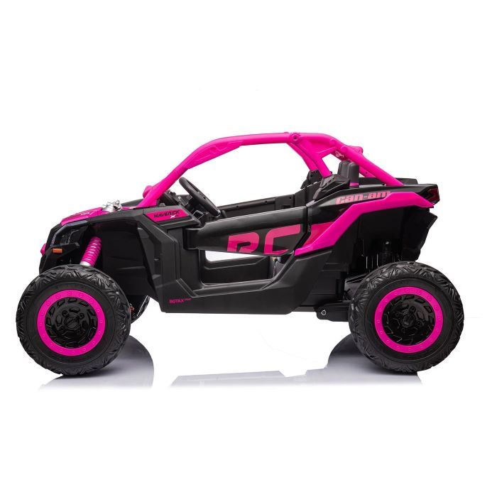 12V Can~Am Maverick 2 Seater Kids Ride on Buggy with Leather Seat with RC Control