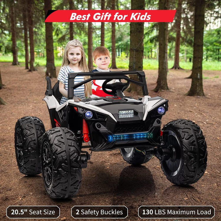 24V Electric Ride-On UTV for Kids – The Ultimate Off-Road Adventure Experience (White)