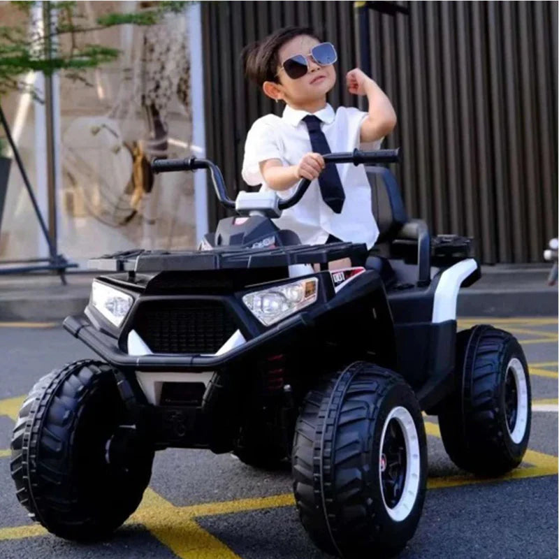 Aventura Monster ATV Ride-On for Kids – The Ultimate Off-Road Adventure Experience (Black)