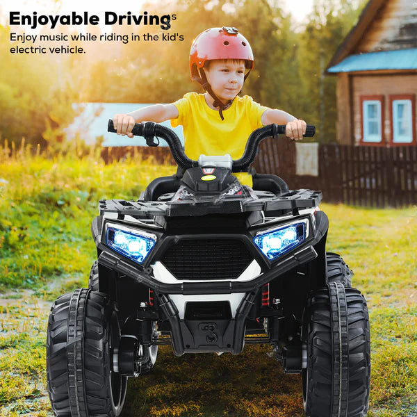 Aventura Monster ATV Ride-On for Kids – The Ultimate Off-Road Adventure Experience (Black)