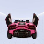 Ride in Style: 12V Lamborghini Sian 2-Seater Electric Car for Kids Ride on (PINK)