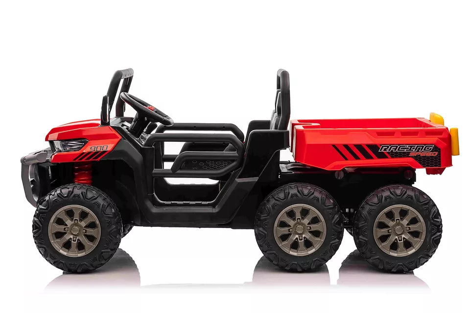 24V Polaris Ranger Style ATV6 Riding Toy for Kids (RED)