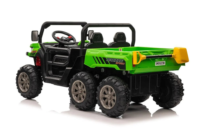 24V Polaris Ranger Style ATV6 Riding Toy for Kids (GREEN)