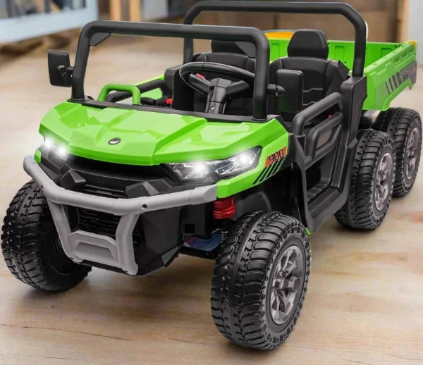 24V Polaris Ranger Style ATV6 Riding Toy for Kids (GREEN)